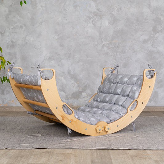 Large Climbing Foldable Arch with Pillow, montessori Ńlimbing set