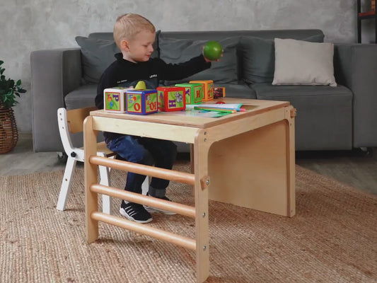 Toddler Table & Indoor Slide 4in1, toddler table and chair set