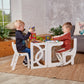 Montessori learning stool Table & Chair, learning toddler tower