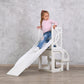 Brown Convertible learning helper tower & table, montessori kitchen step stool