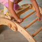 Climbing Montessori furniture, Foldable Climbing Arch with Arch Rocker Pillow and Rock Climbing Ramp