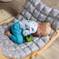 Foldable montessori climbing arch with pillow, rock ramp and slide