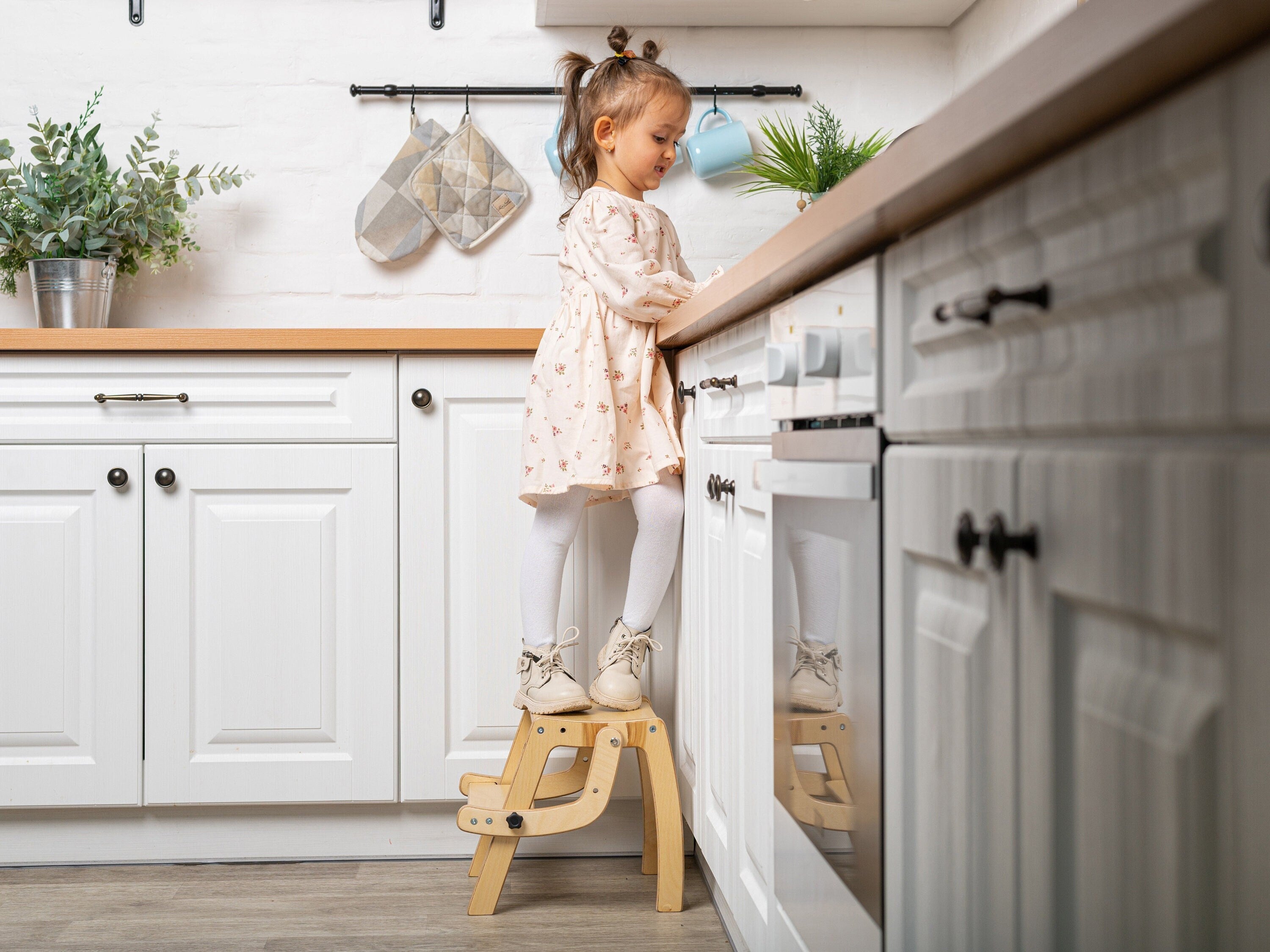 Convertible Step Stool Chair 2in1 kids kitchen stool