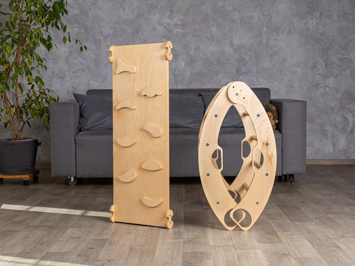 Foldable Climbing Arch with Pillow, montessori rocker with rock ramp and slide