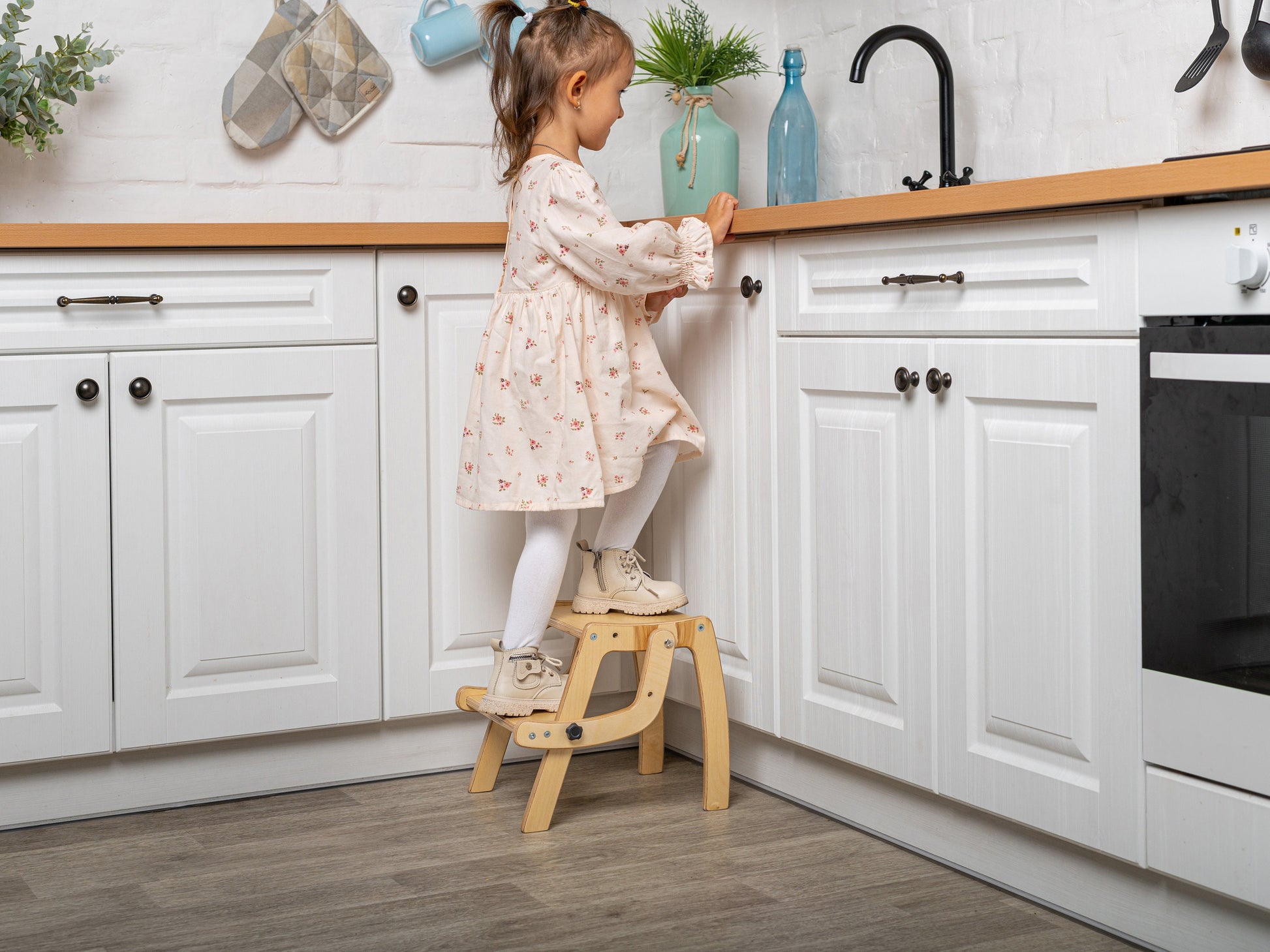 Convertible step stool & chair 2in1, toddler step stool
