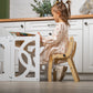 Convertible Step Stool & Chair 2in1, kids kitchen stool