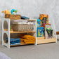 Set of Nursery furniture: Montessori Bookshelf & Montessori open shelf, montessori furniture set
